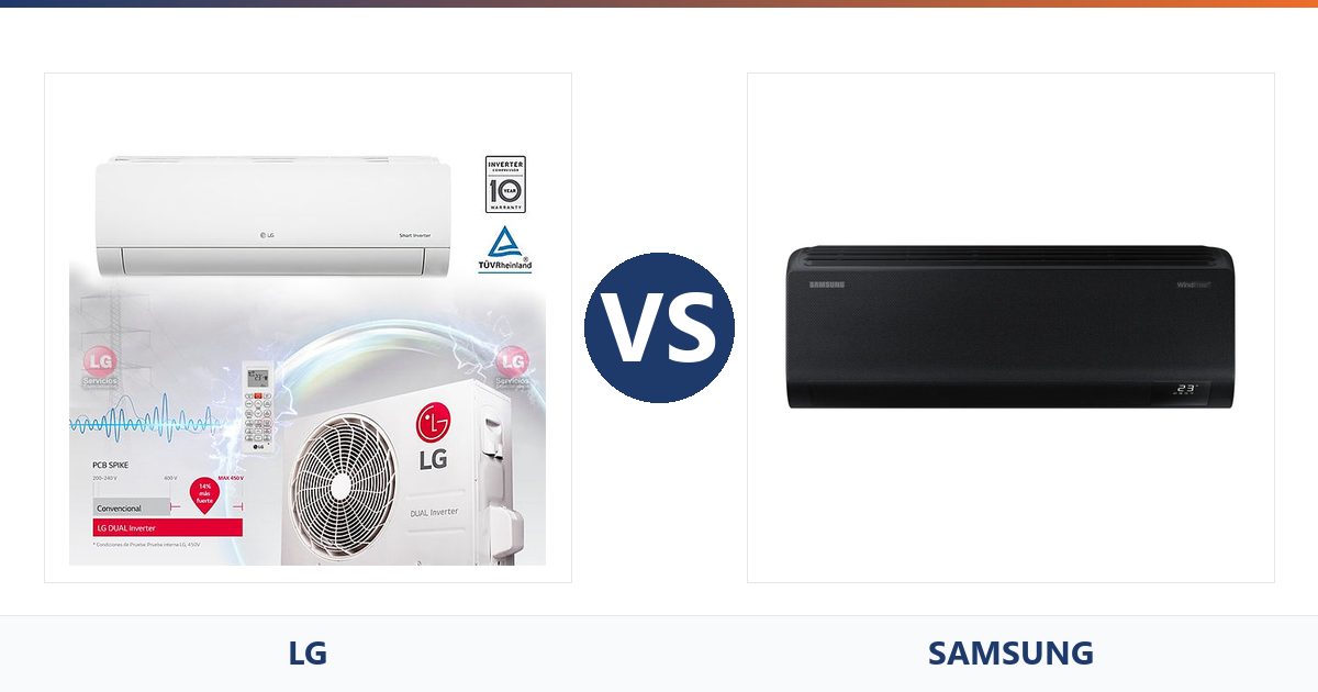 LG Dual Cool vs Samsung Digital Inverter 24.000 BTU para sala grande