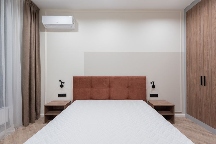 Dormitorio moderno con muebles Mabe