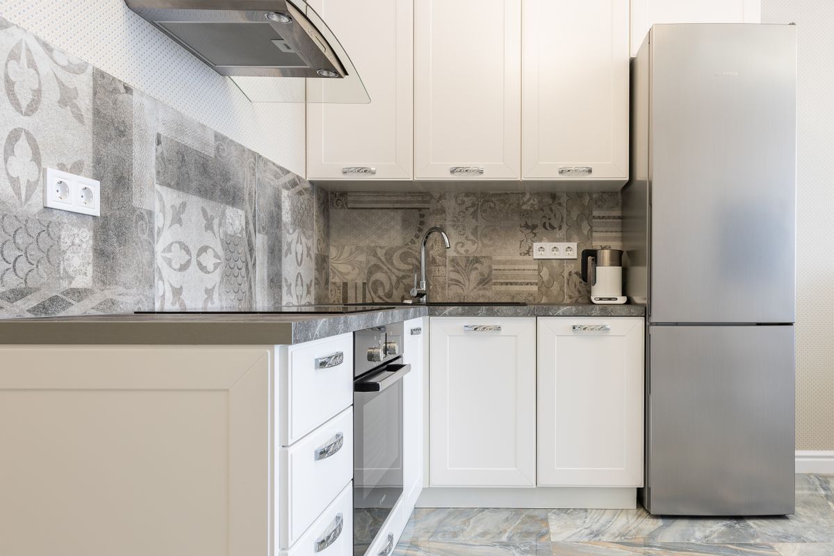 Nevera moderna para cocina hogar