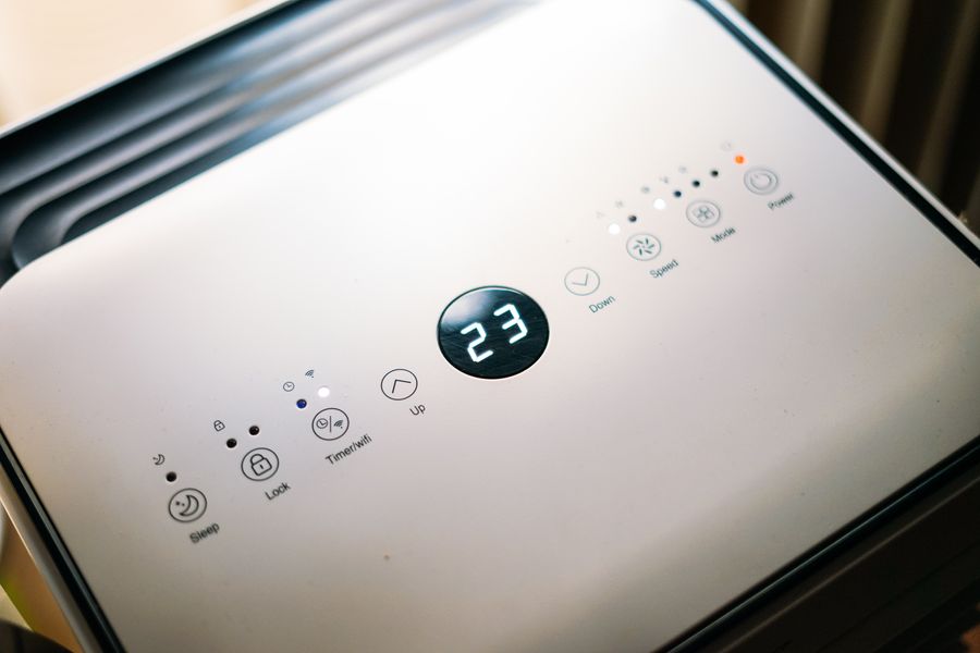 Panel de control de aire acondicionado