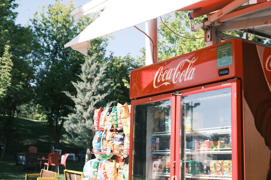 Refrigerador Coca-Cola para exteriores