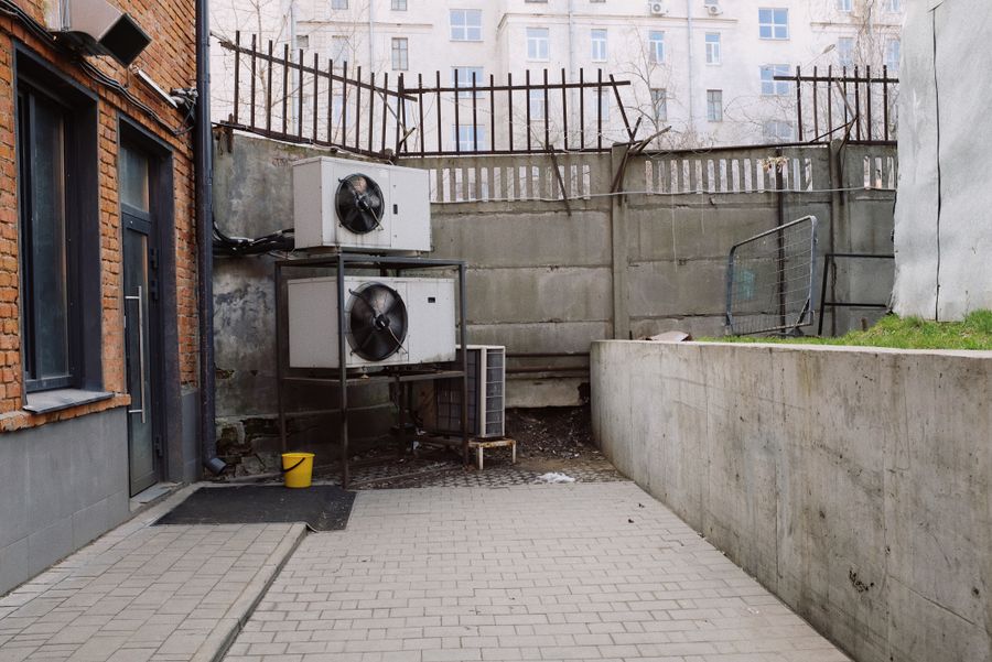 Sistema de climatización industrial exterior